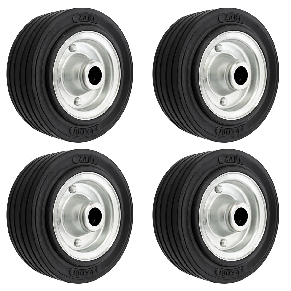 Ersatzrad Ø180 mm – Vollgummi Industrierad für Transportwagen, Code: 50