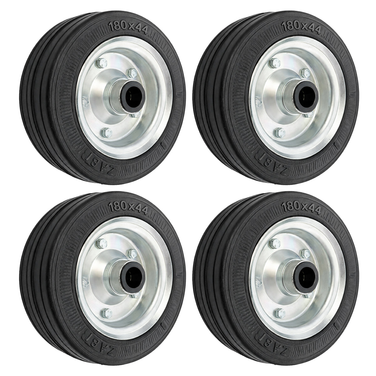 Ersatzrad Ø180 mm – Vollgummi Industrierad für Transportwagen, Code: 50N