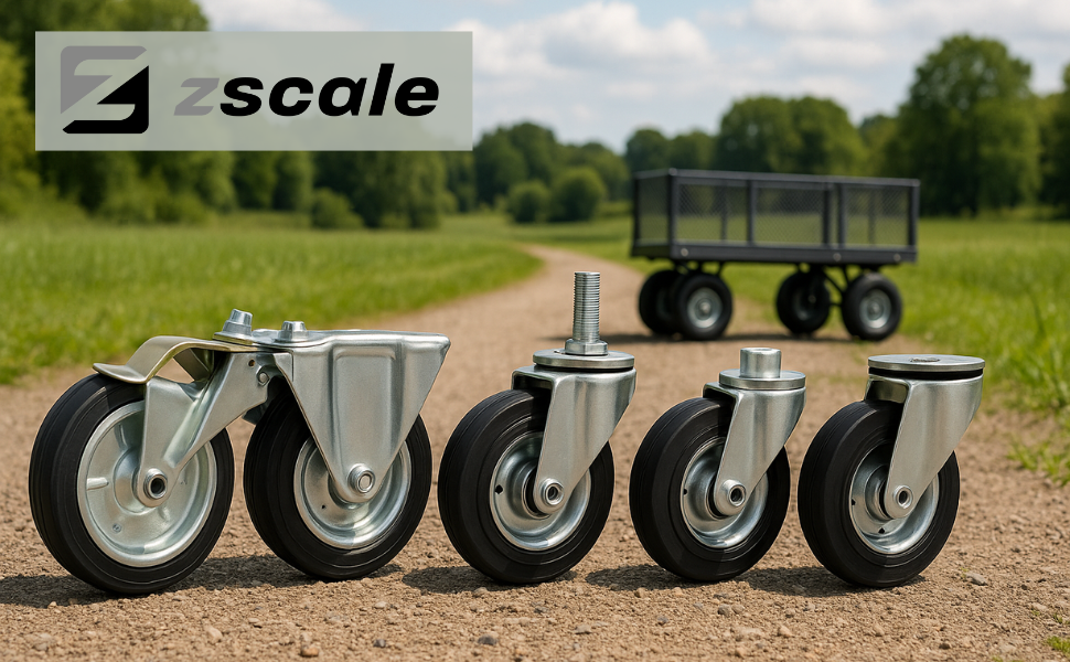 Ersatzrad Ø350 mm – Vollgummi Industrierad für Transportwagen, Code: 350/25