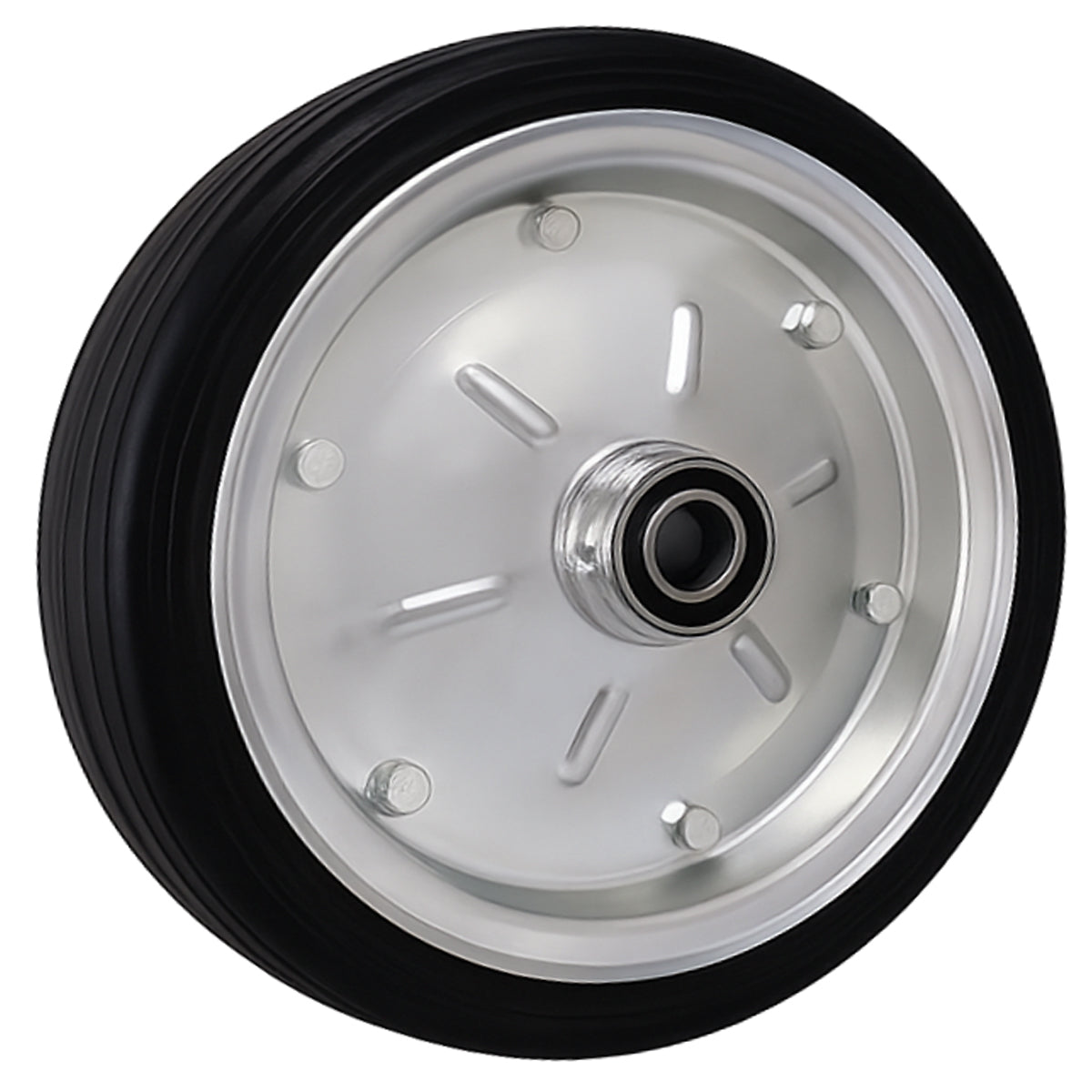 Ersatzrad Ø300 mm – Vollgummi Industrierad mit Kugellager für Transportwagen, Code: 100MLL/20