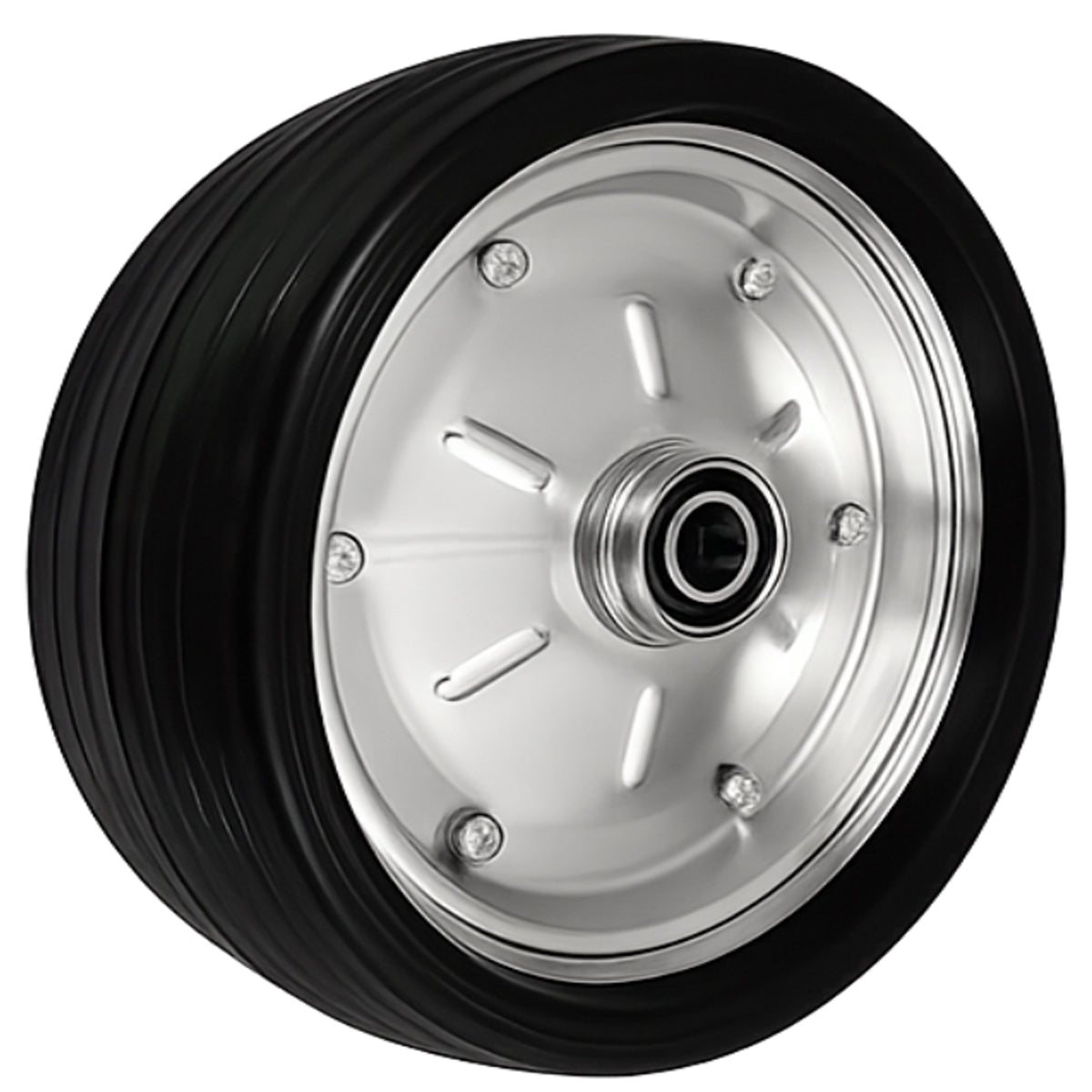 Ersatzrad Ø300 mm – Vollgummi Industrierad mit Kugellager für Transportwagen, Code: 100MNNLL/20