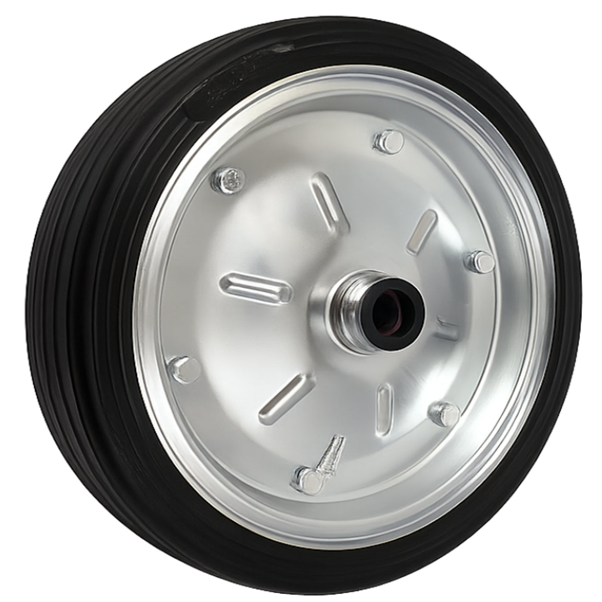 Ersatzrad Ø300 mm – Vollgummi Industrierad für Transportwagen, Code: 100MN