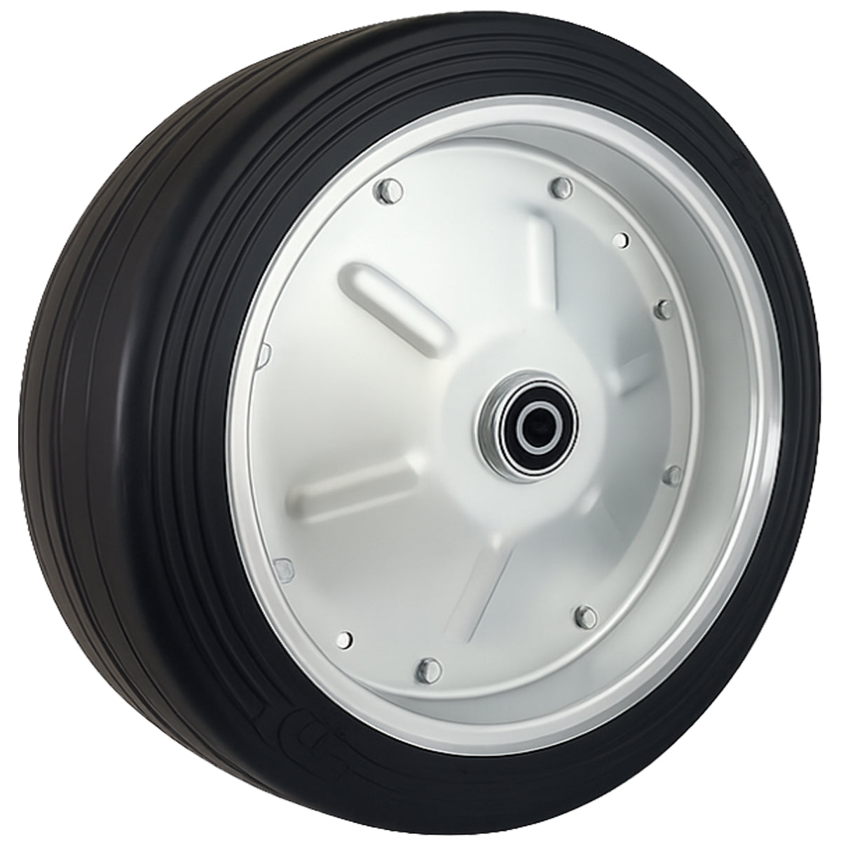 Ersatzrad Ø500 mm – Vollgummi Industrierad mit Kugellager für Transportwagen, Code: 500LL/25