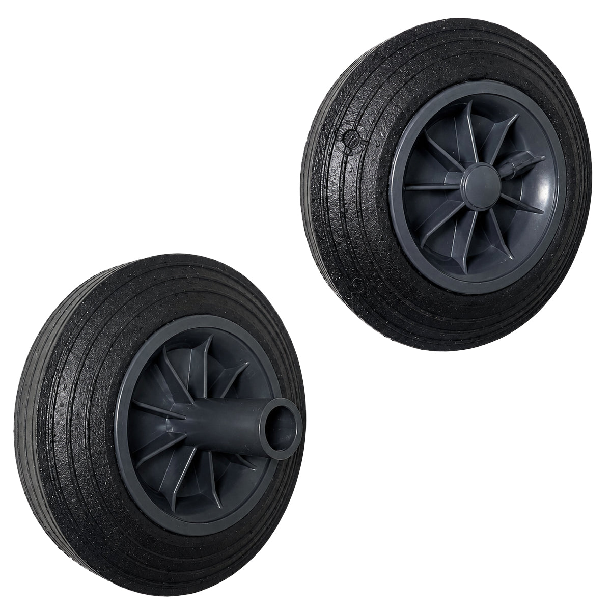 Müllbehälter Rad Mülleimer V=240L Räder 200mm mit Achse 60K*240 Set mit Achse