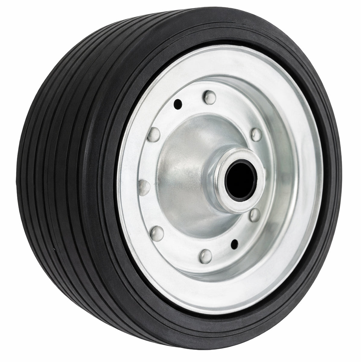 Ersatzrad Ø200 mm – Vollgummi Industrierad mit Gleitlager für Transportwagen, Code: 69F