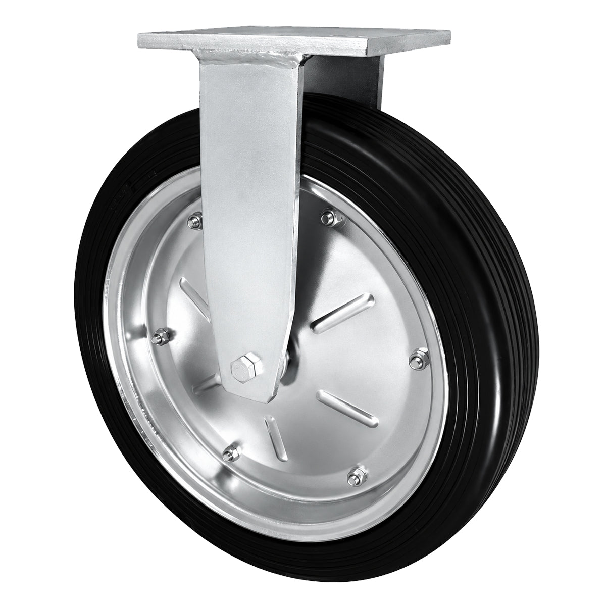 Metall-Gummiräder mit Platte Bockrolle Ø400 mm mit Platte Code: 4003LD