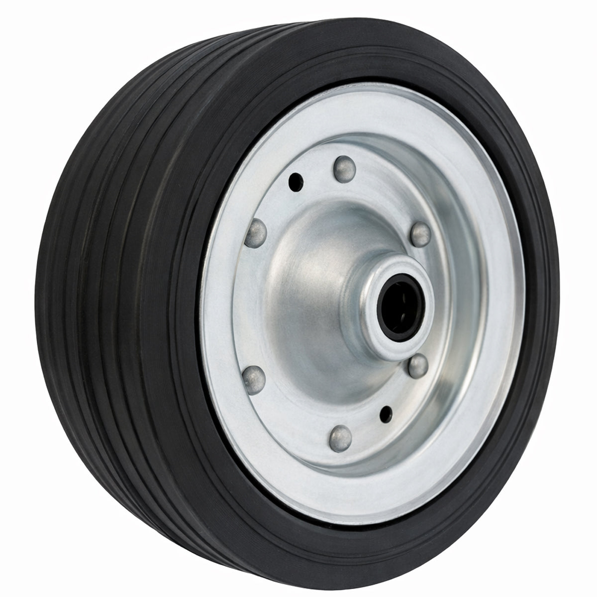 Ersatzrad Ø200 mm – Vollgummi Industrierad für Transportwagen, Code: 60F