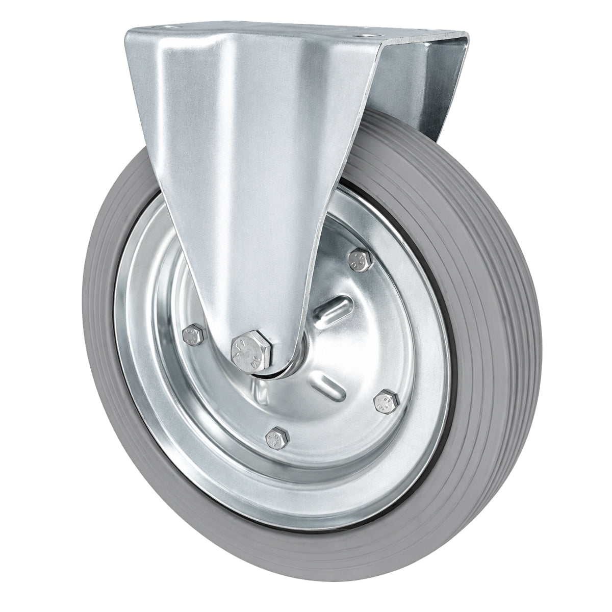 Metall-Gummiräder mit Platte Bockrolle Ø250 mm mit Platte Code: 93S