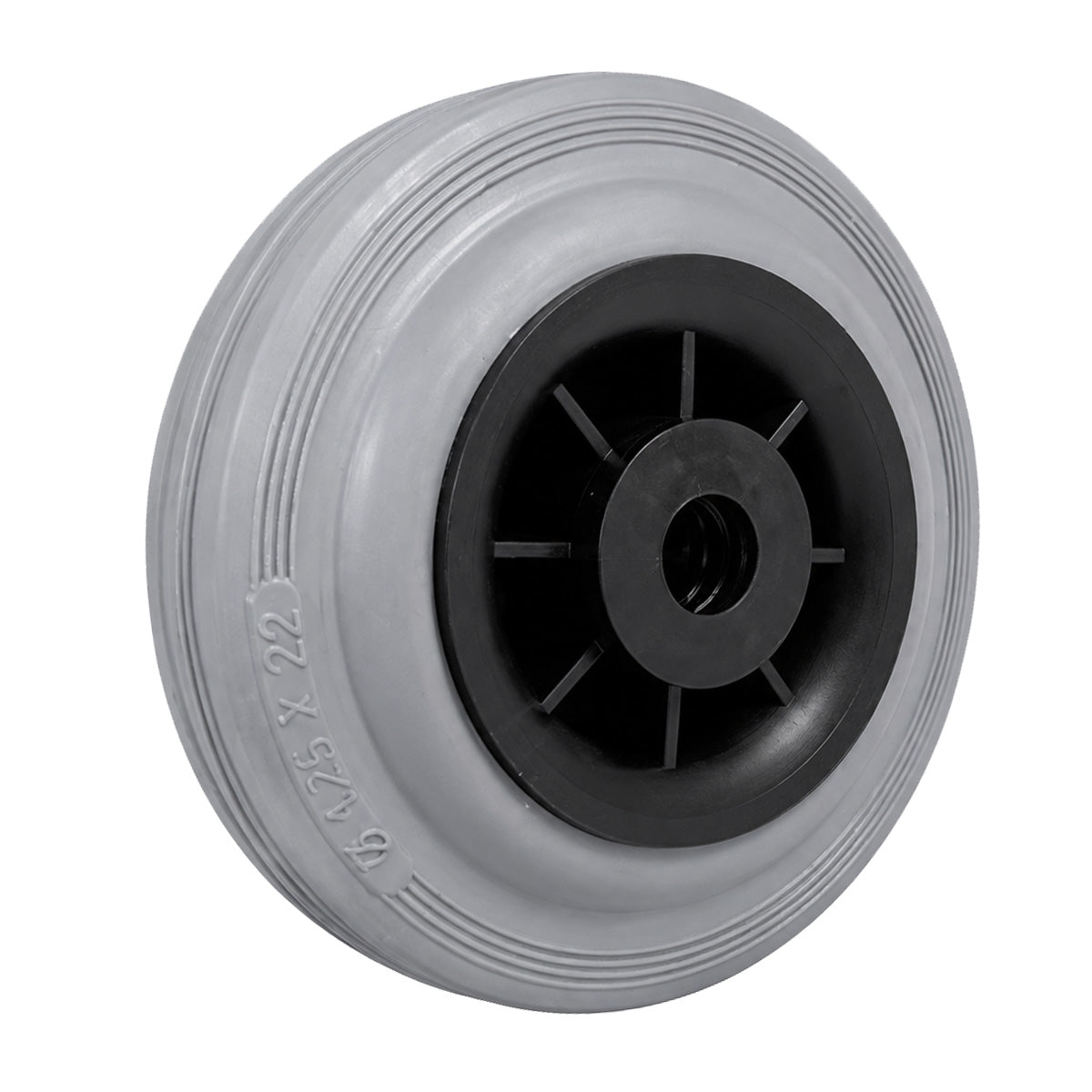 Vollgummi Rad Ø 125 mm mit Polypropylen-Felge Industrie Gummirad Code: 29TS