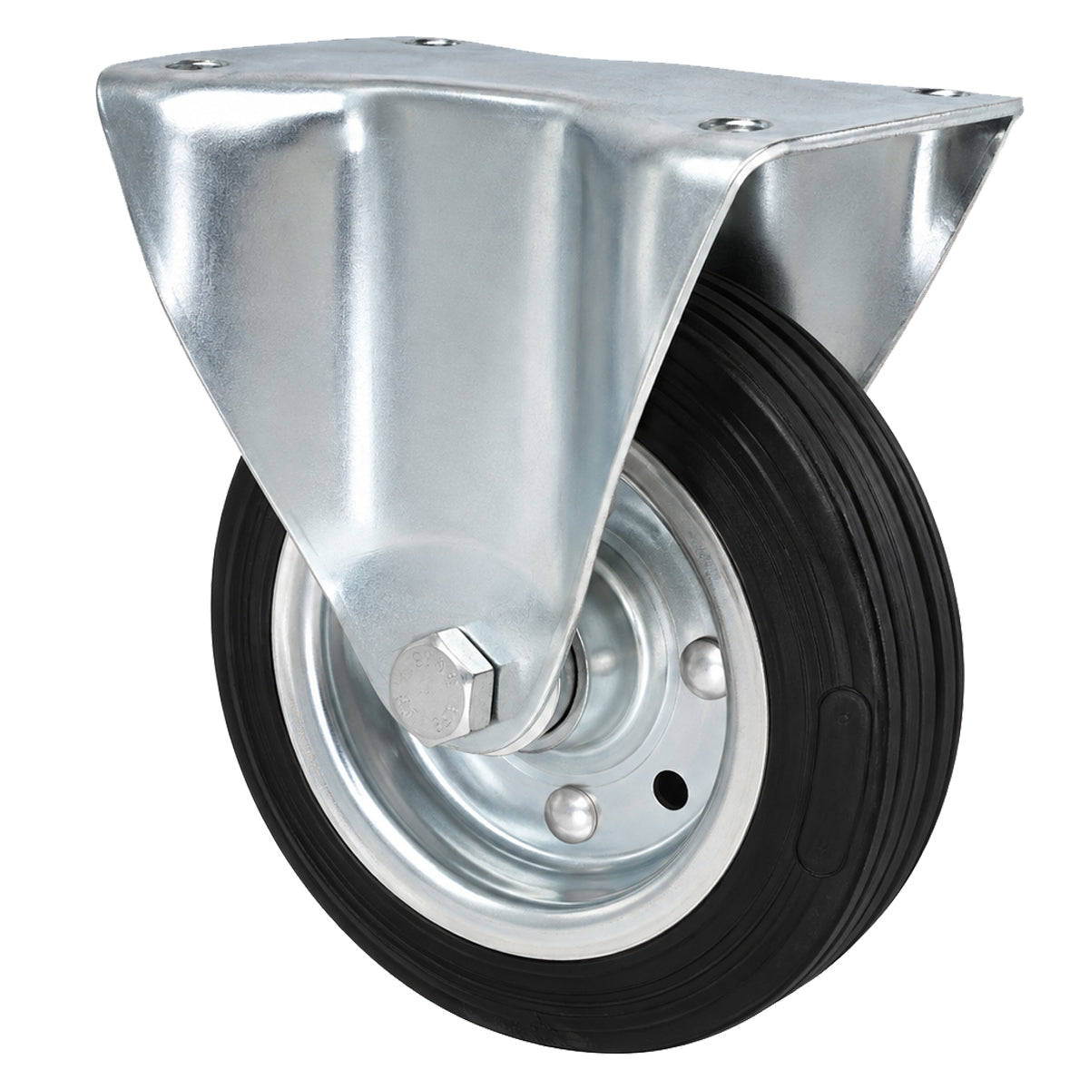 Metall-Gummiräder mit Platte Bockrolle Ø140 mm mit Platte Code: 33