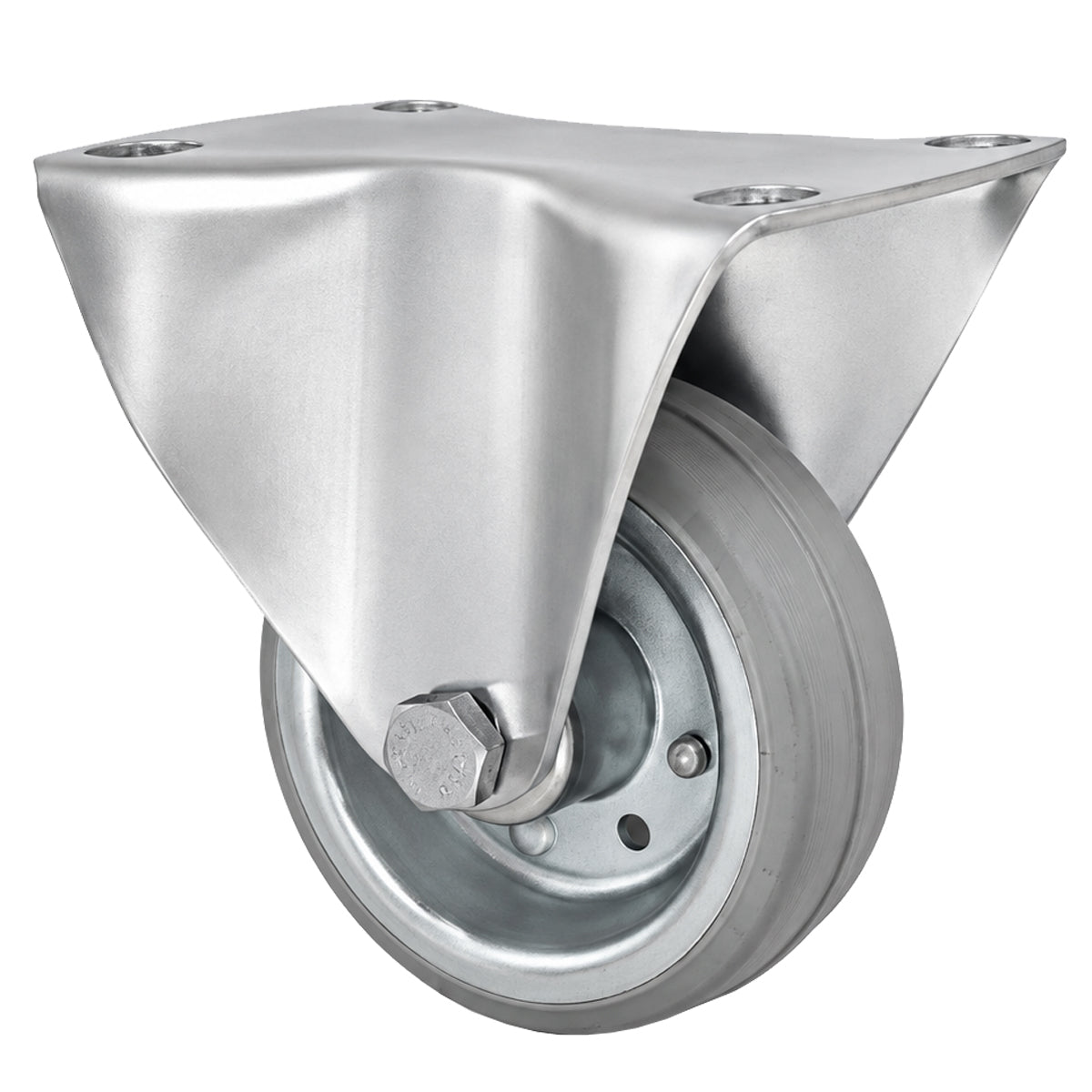 Metall-Gummiräder mit Platte Bockrolle Ø80 mm mit Platte Code: 4S