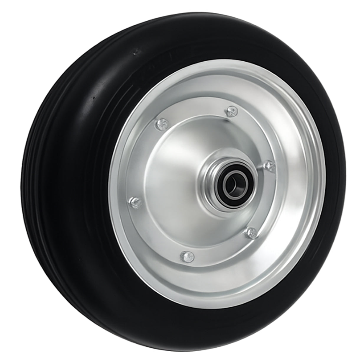 Ersatzrad Ø300 mm – Vollgummi Industrierad mit Kugellager für Transportwagen, Code: 100LL/20