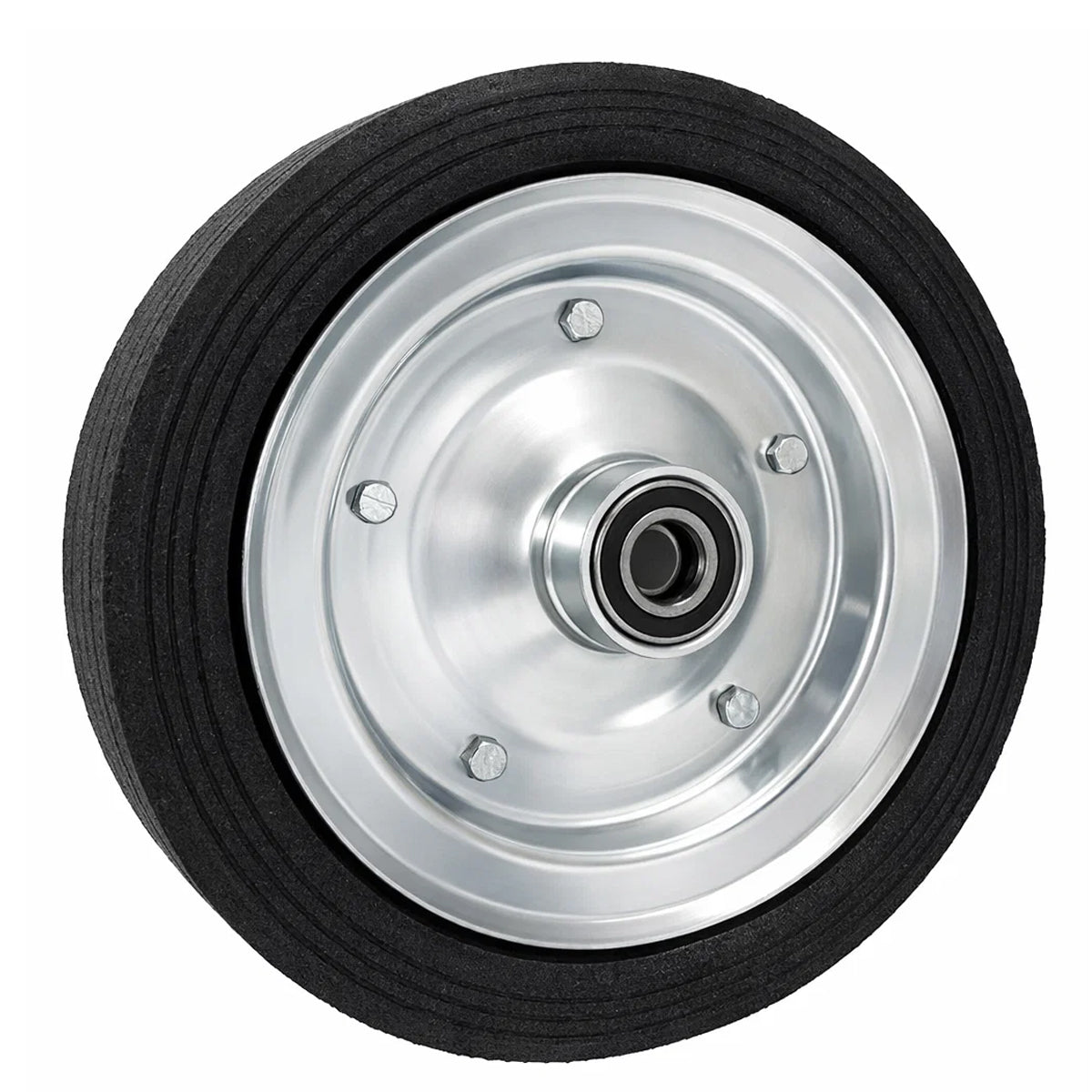 Ersatzrad Ø250 mm – Vollgummi Industrierad mit Kugellager für Transportwagen, Code: 90LL