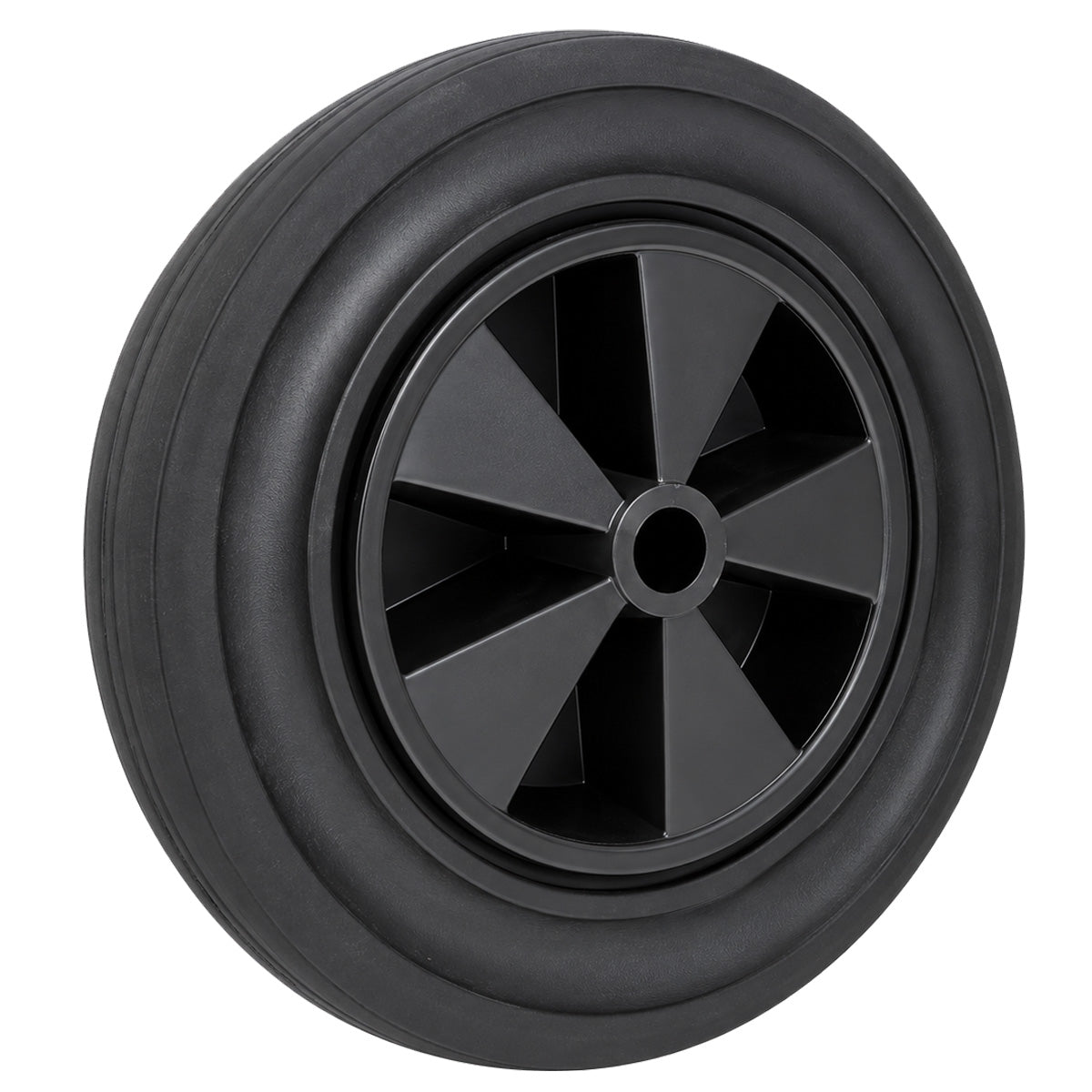 Vollgummi Rad Ø 300 mm mit Polypropylen-Felge Industrie Gummirad Code: 100T