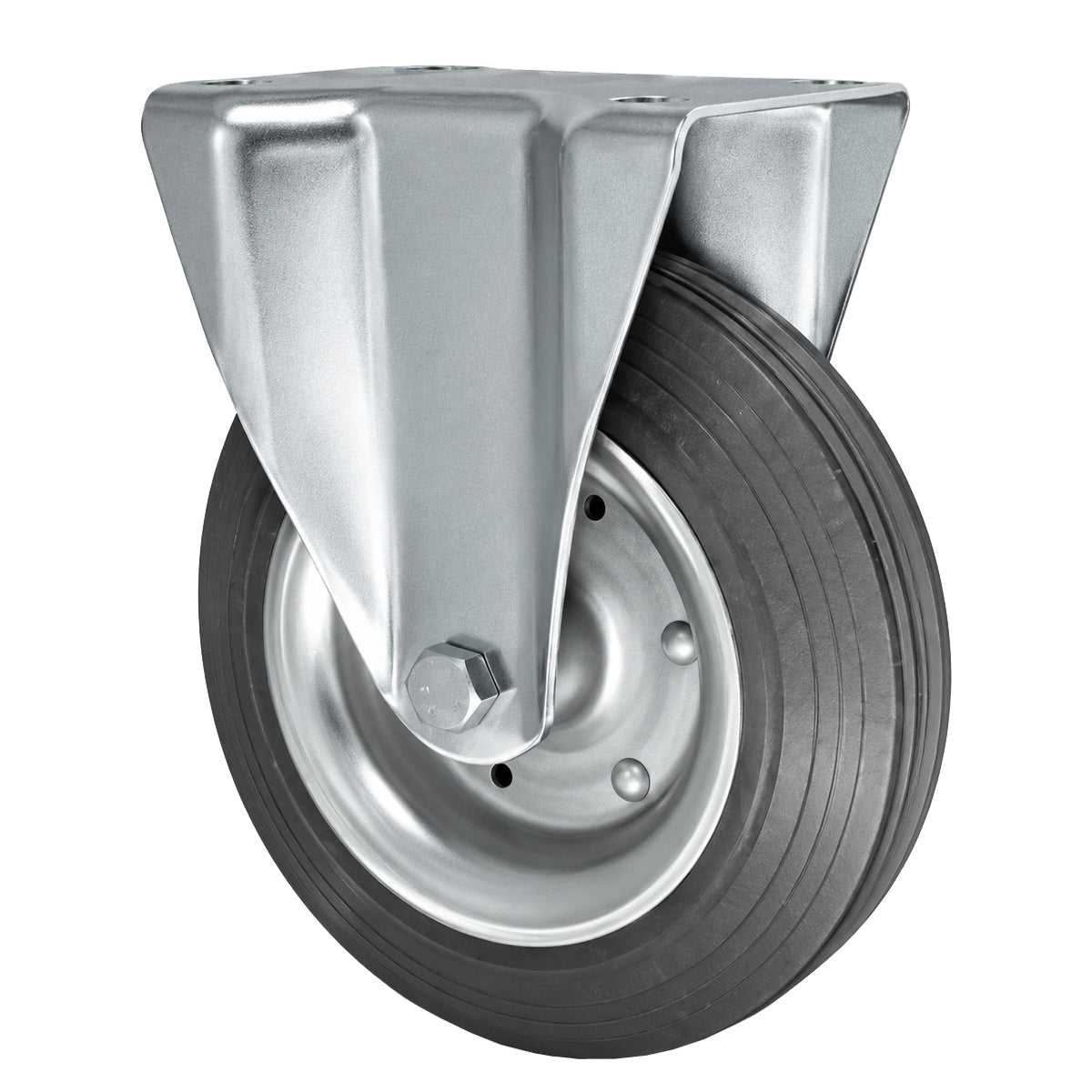 Metall-Gummiräder mit Platte Bockrolle Ø200 mm mit Platte Code: 63S