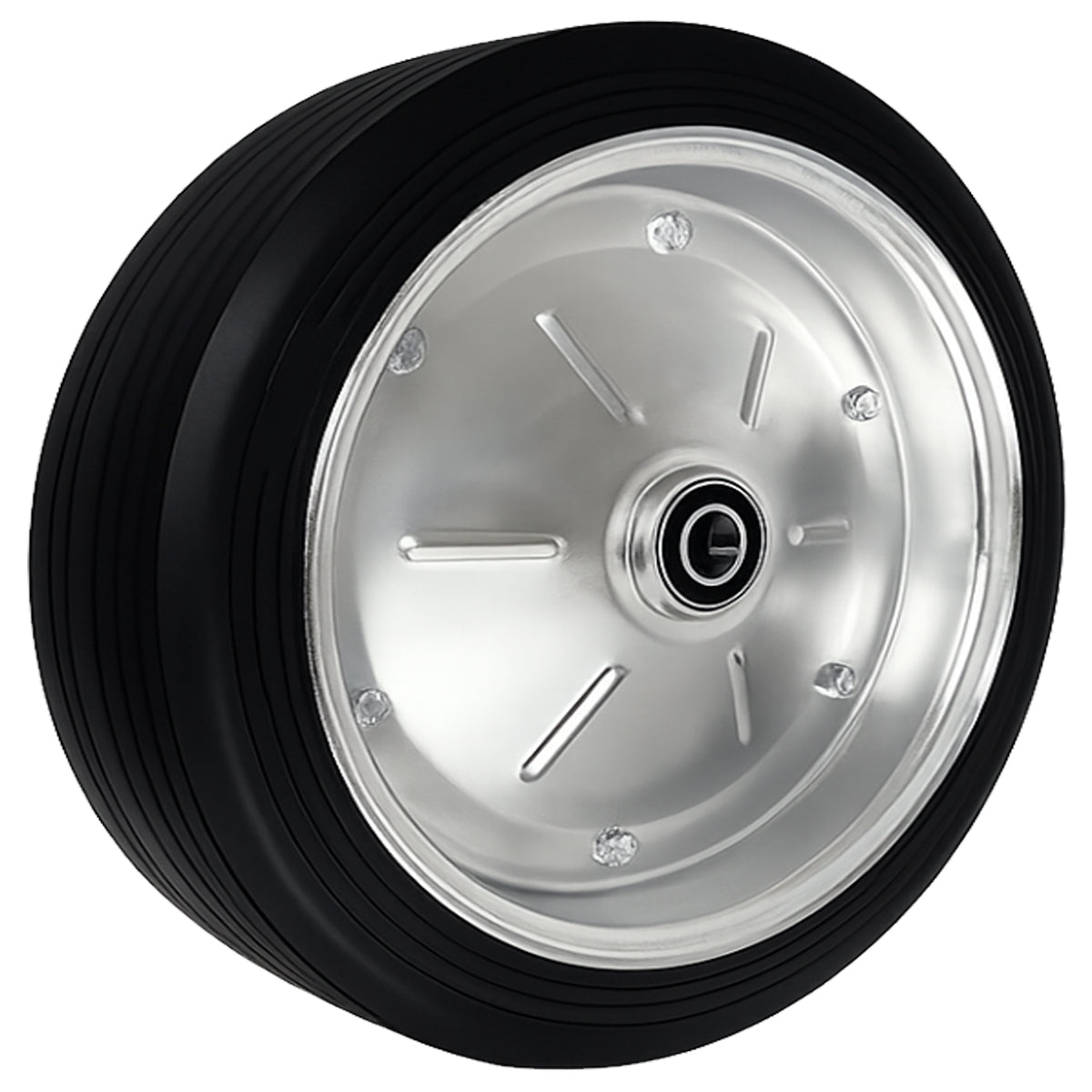 Ersatzrad Ø400 mm – Vollgummi Industrierad mit Kugellager für Transportwagen, Code: 400LL/30