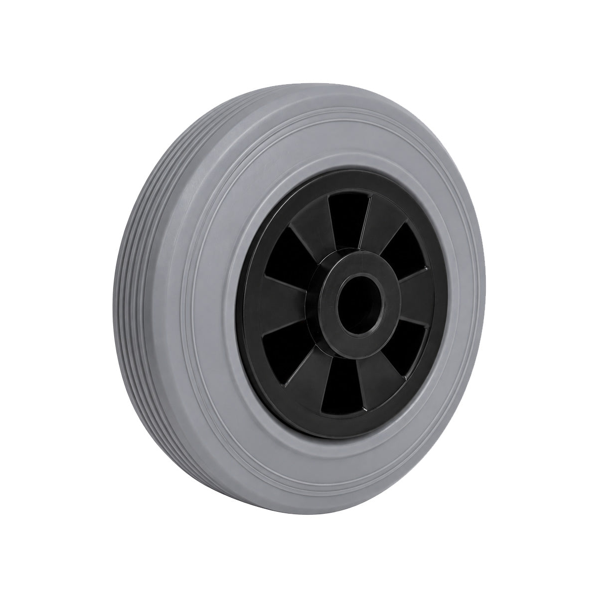 Vollgummi Rad Ø 160 mm mit Polypropylen-Felge Industrie Gummirad Code: 49TS
