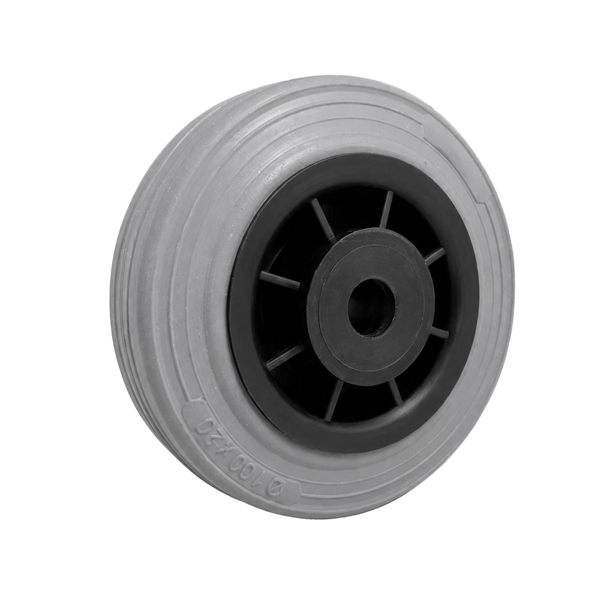 Vollgummi Rad Ø 100 mm mit Polypropylen-Felge Industrie Gummirad Code: 10TS