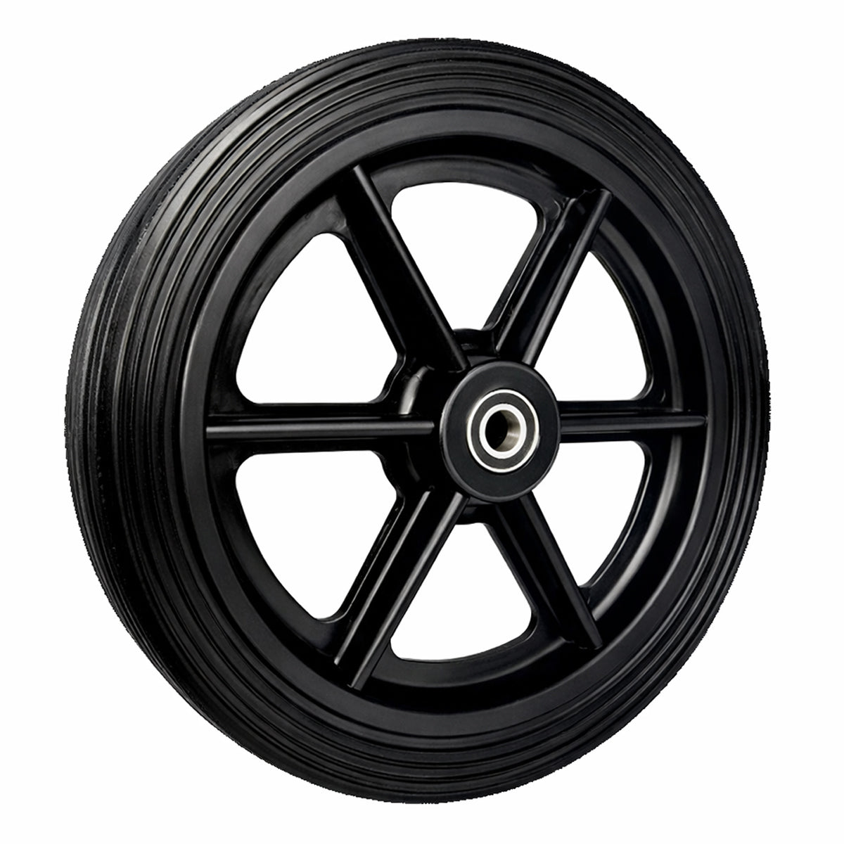 Rasenmäherrad 310 mm – Universal Ersatzrad aus Kunststoff mit Gummilauffläche & Kugellager, Code: 310TLL/20