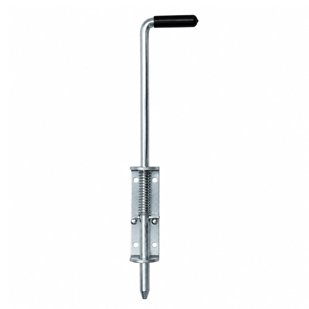 Torriegel 15.464.04 Bolzenriegel schmal - verzinkter Stahl, Silber, Feder: L420 x Ø14 mm