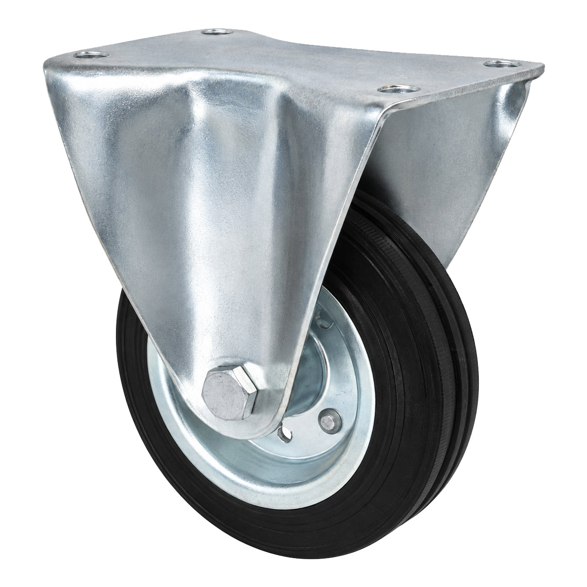 Metall-Gummiräder mit Platte Bockrolle Ø80 mm mit Platte Code: 4