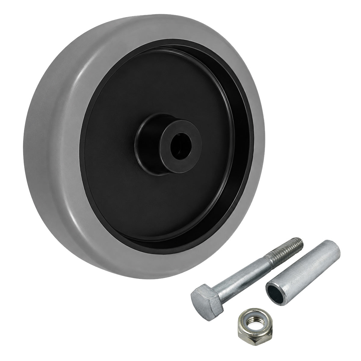Polypropylen-Polyurethan-Rad mit Montagesatz für Transportwagen und Industrieanwendungen Ø160 mm Code: 41PPU/15