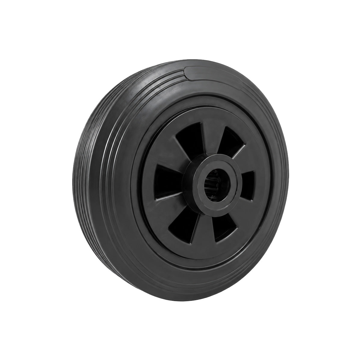 Vollgummi Rad Ø 160 mm mit Polypropylen-Felge Industrie Gummirad Code: 49T