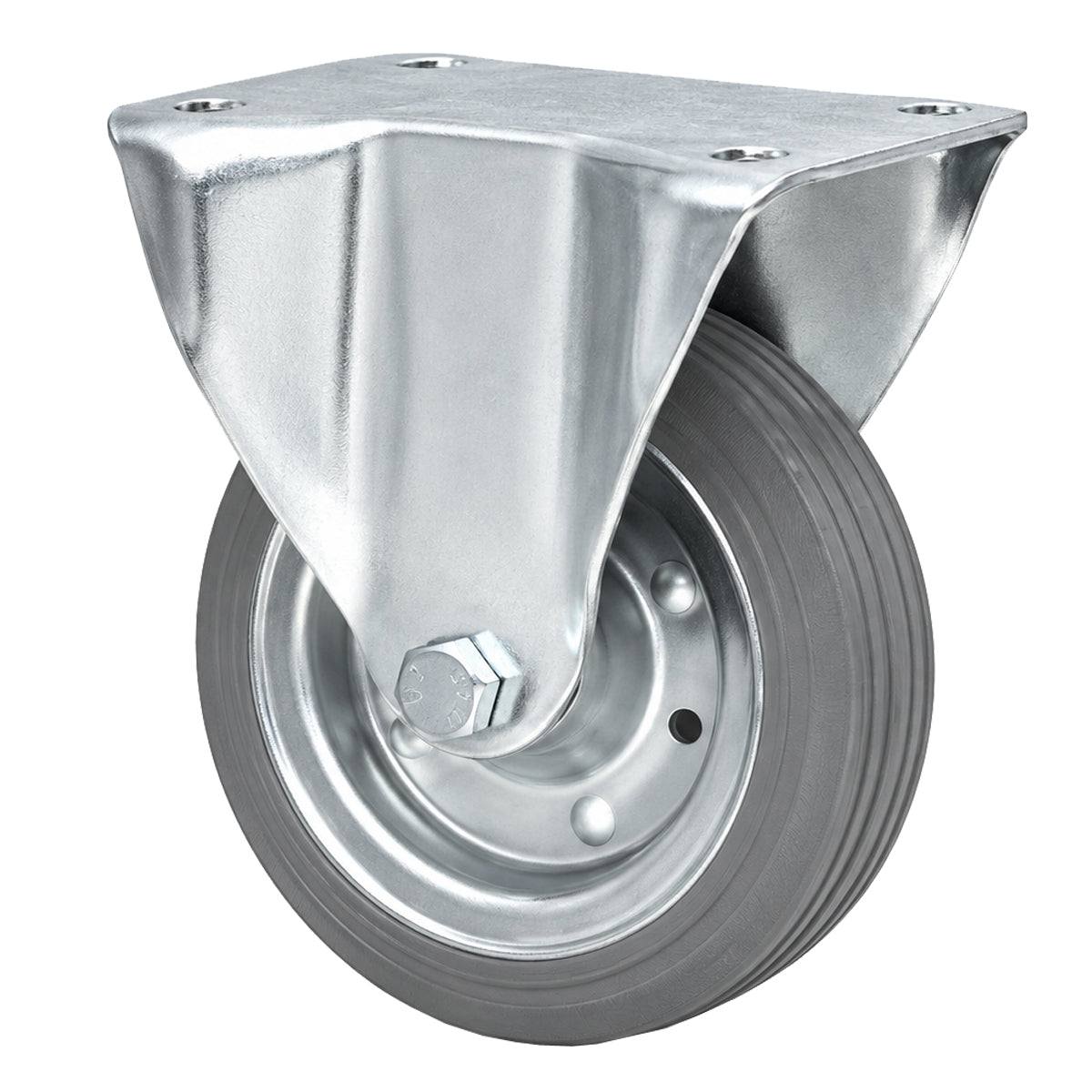 Metall-Gummiräder mit Platte Bockrolle Ø140 mm mit Platte Code: 33S