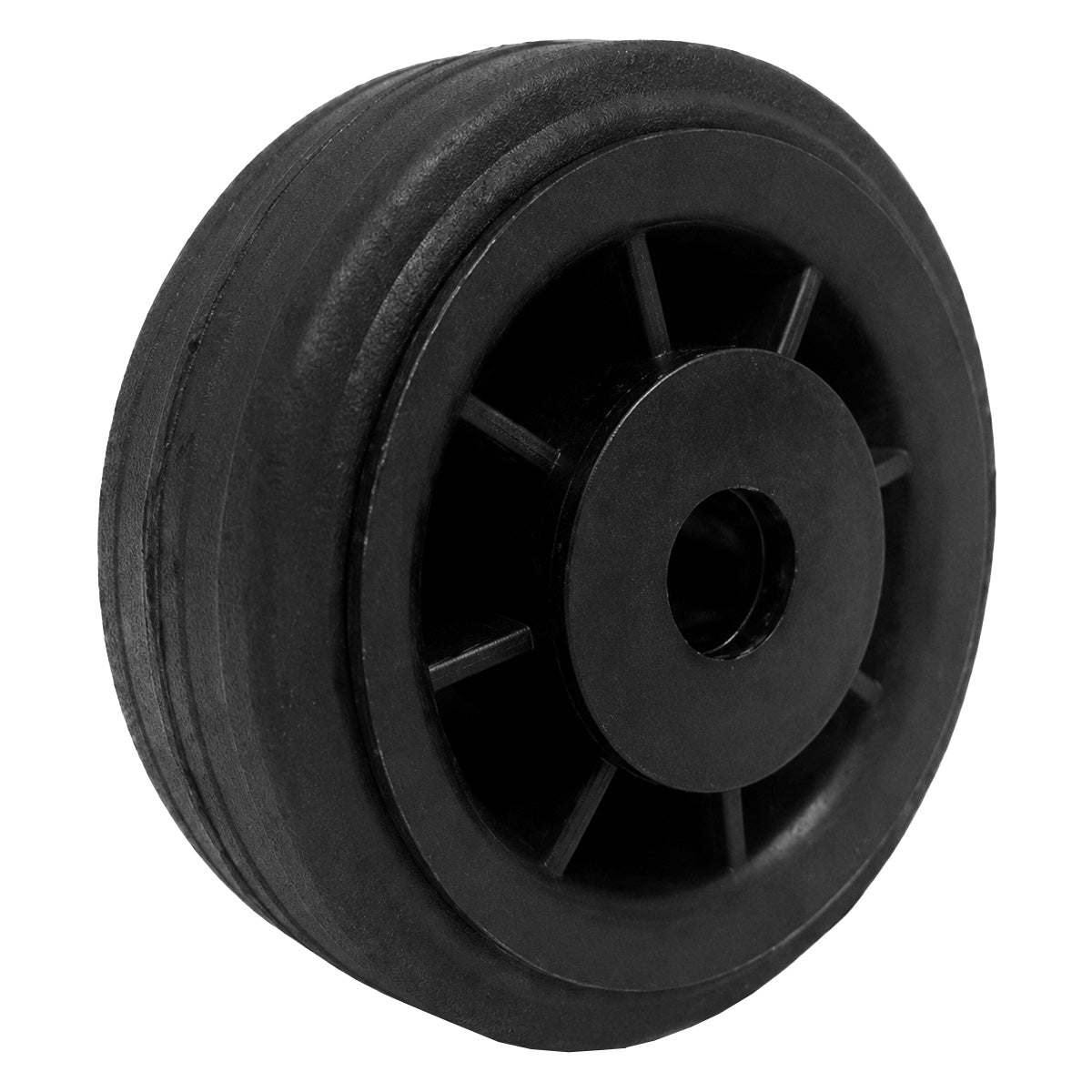 Vollgummi Rad Ø 80 mm  mit Polypropylen-Felge Industrie Gummirad 1T Rollenlager