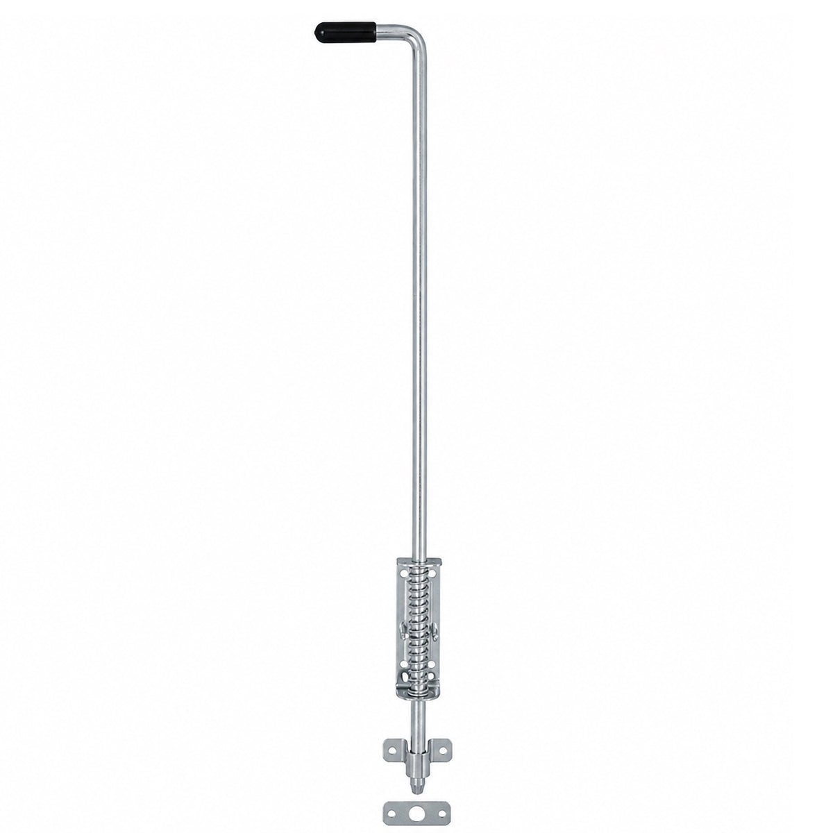 Torriegel 15.468.04 Bolzenriegel schmal - verzinkter Stahl, Silber, Feder: L800 x Ø14 mm