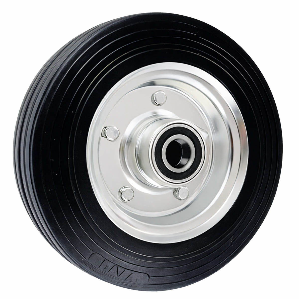 Ersatzrad Ø200 mm – Vollgummi Industrierad mit Kugellager für Transportwagen, Code: 60NLL