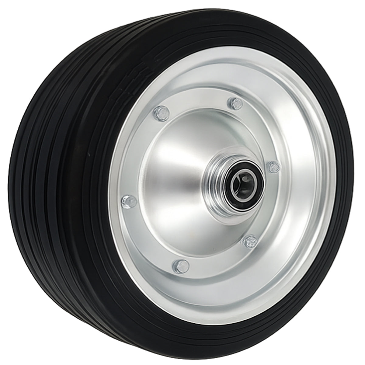 Ersatzrad Ø280 mm – Vollgummi Industrierad mit Kugellager für Transportwagen, Code: 280LL/30