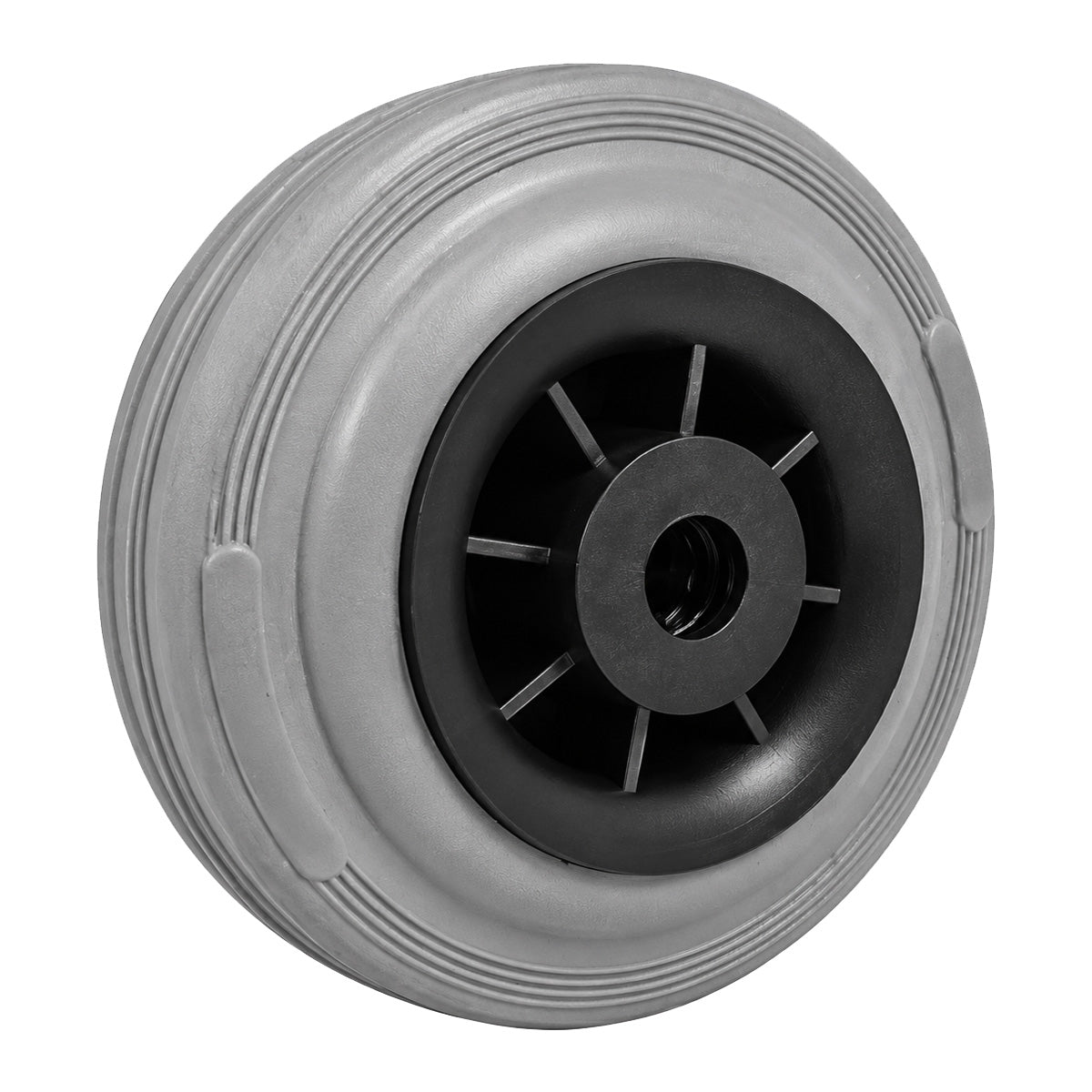 Vollgummi Rad Ø 125 mm mit Polypropylen-Felge Industrie Gummirad Code: 29TS/15