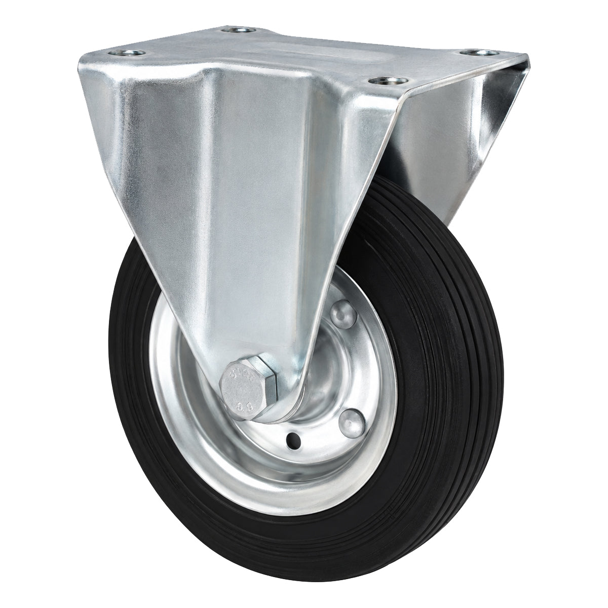 Metall-Gummiräder mit Platte Bockrolle Ø160 mm mit Platte Code: 43