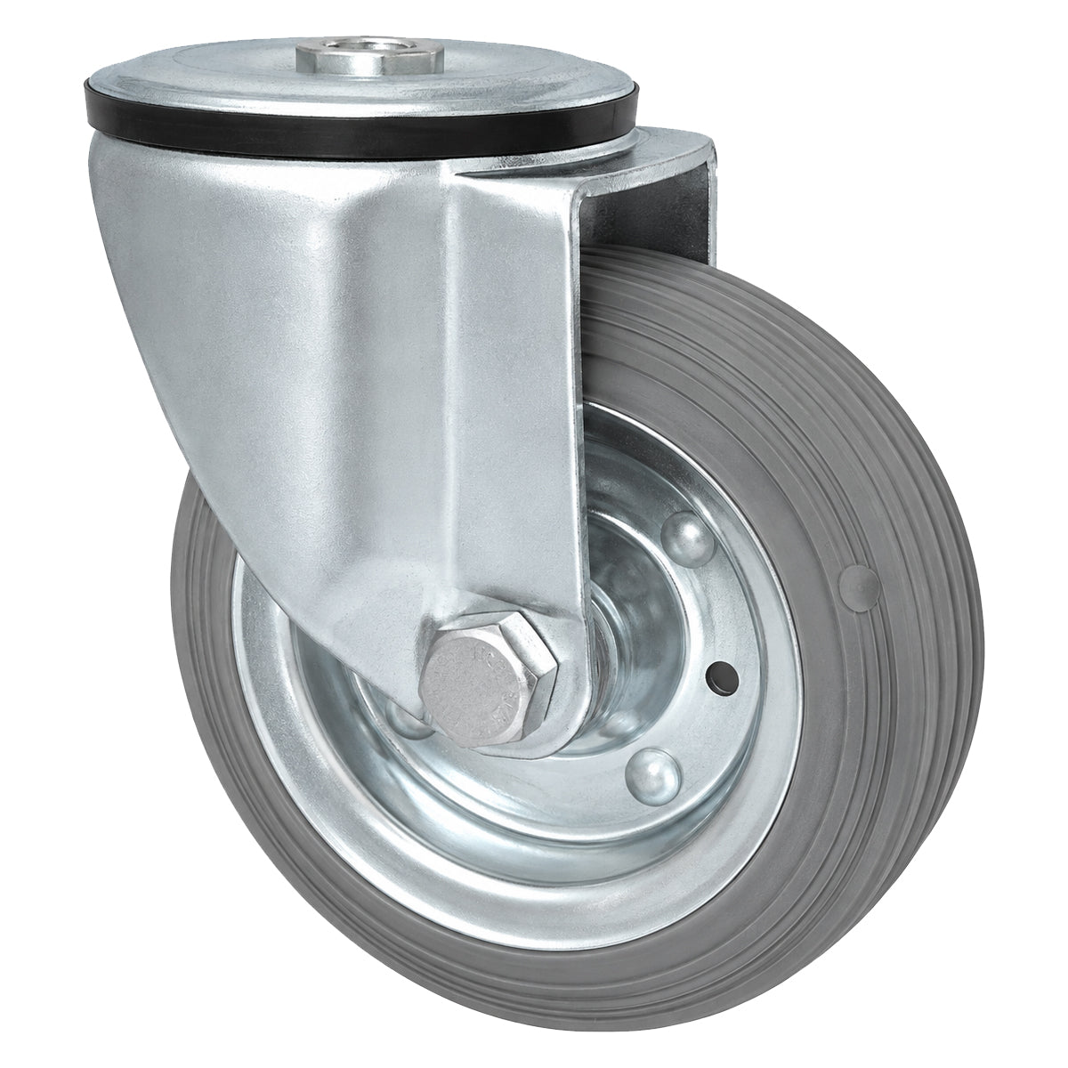 Metall-Gummiräder mit Befestigungsstift mit Zentralbohrung  Ø140 mm Code: 37S