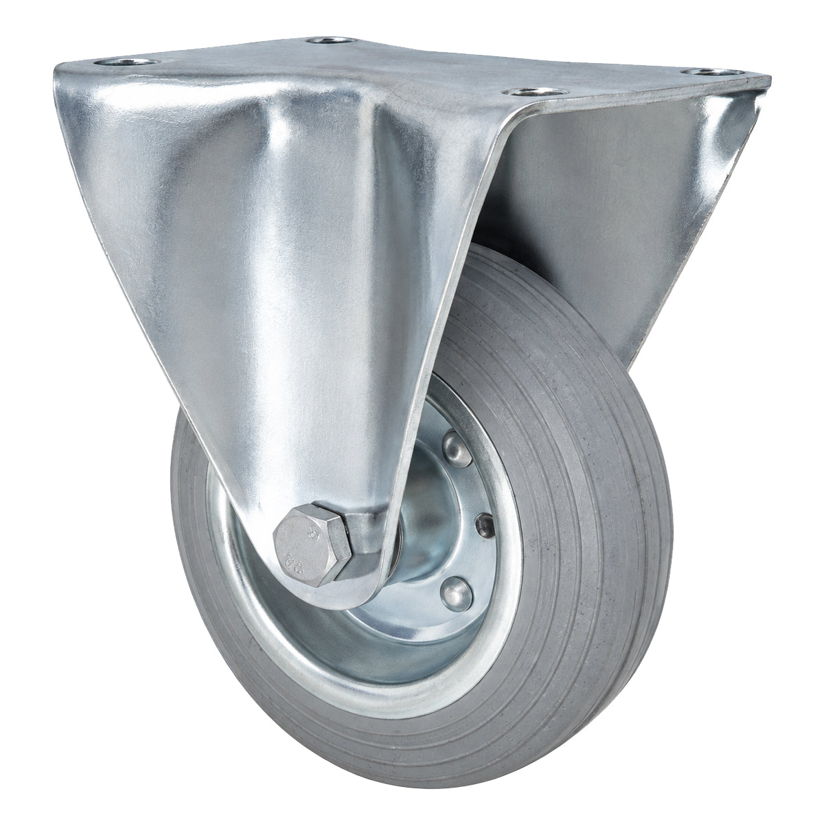Metall-Gummiräder mit Platte Bockrolle Ø100 mm mit Platte Code: 13S