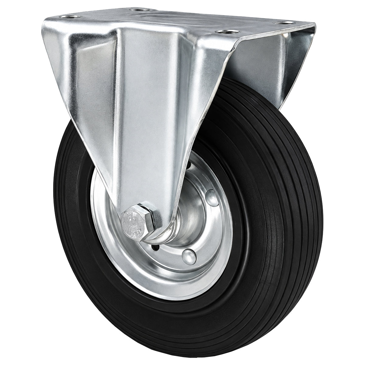 Metall-Gummiräder mit Platte Bockrolle Ø180 mm mit Platte Code: 53