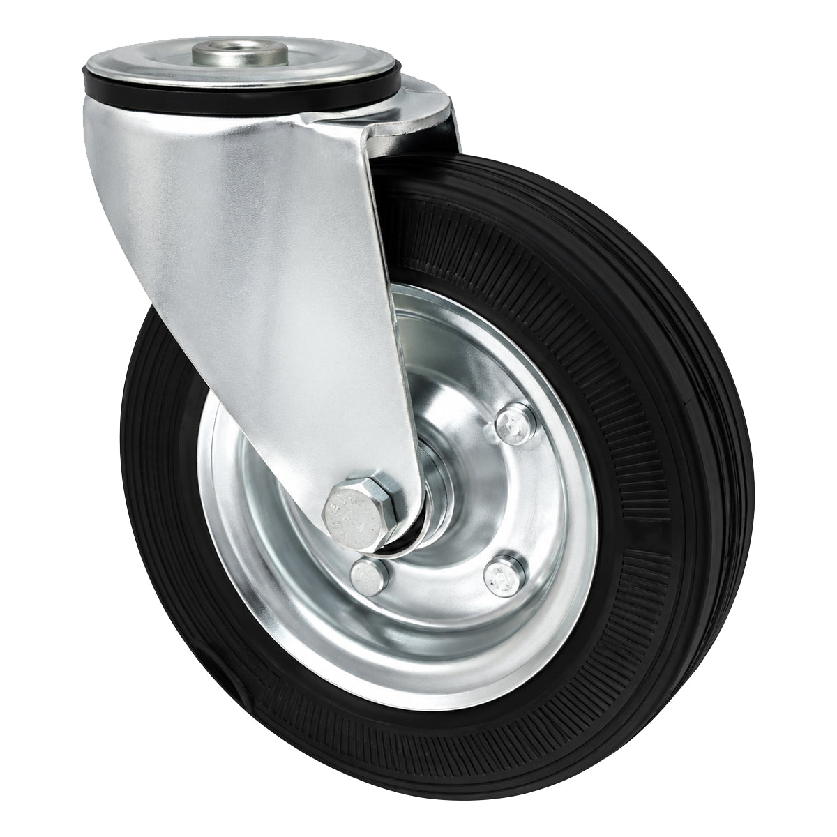 Metall-Gummiräder mit Befestigungsstift mit Zentralbohrung  Ø180 mm Code: 57N