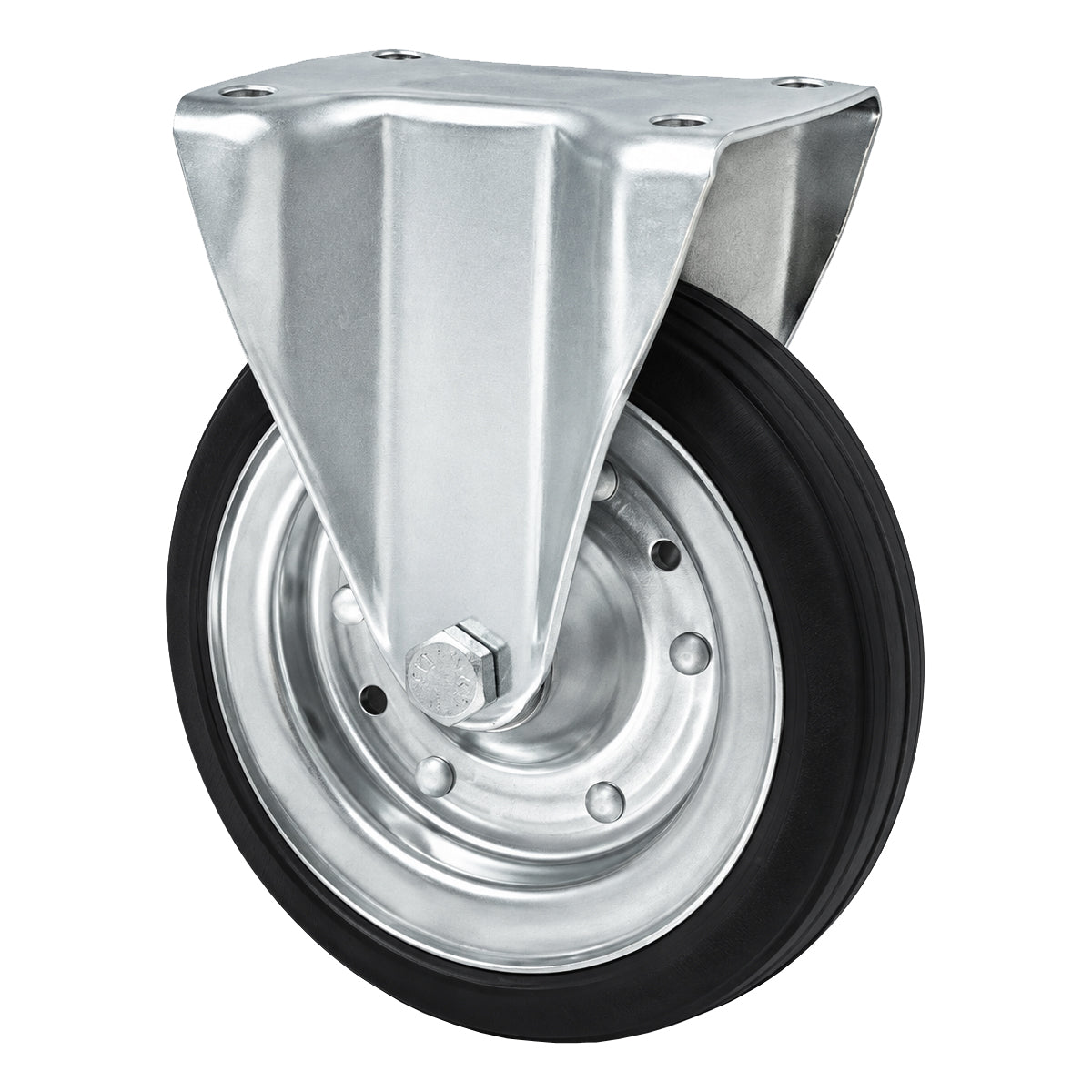 Metall-Gummiräder mit Platte Bockrolle Ø200 mm mit Platte Code: 63R