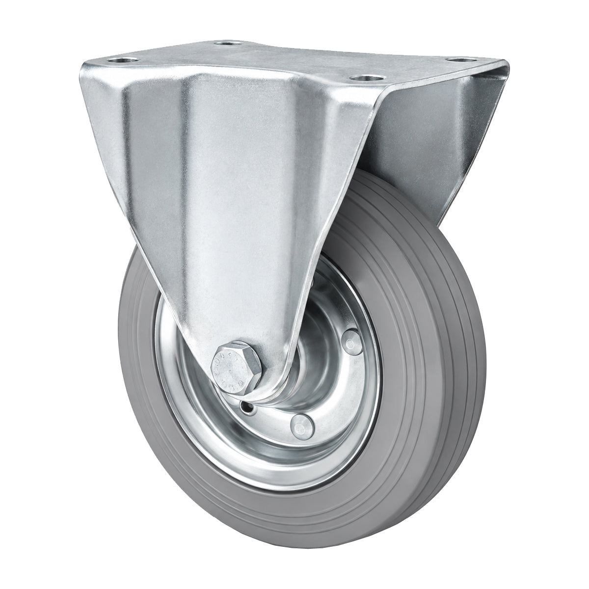 Metall-Gummiräder mit Platte Bockrolle Ø160 mm mit Platte Code: 43S