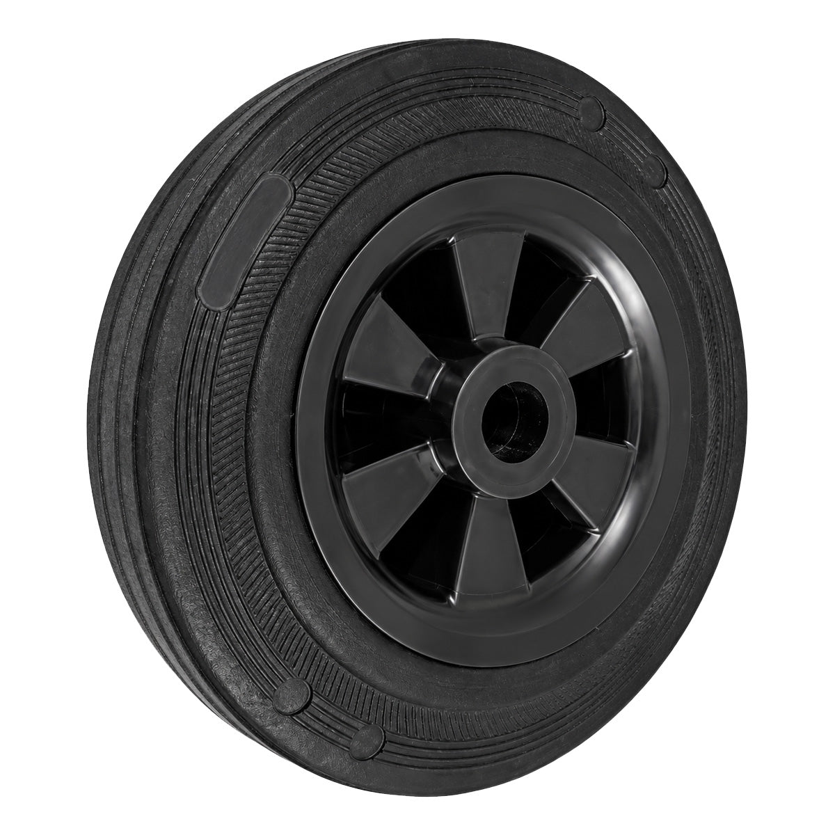 Vollgummi Rad Ø 200 mm mit Polypropylen-Felge Industrie Gummirad Code: 69T