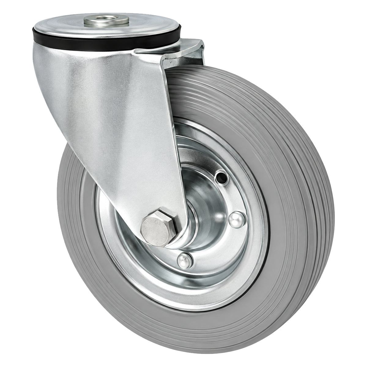 Metall-Gummiräder mit Befestigungsstift mit Zentralbohrung  Ø180 mm Code: 57S