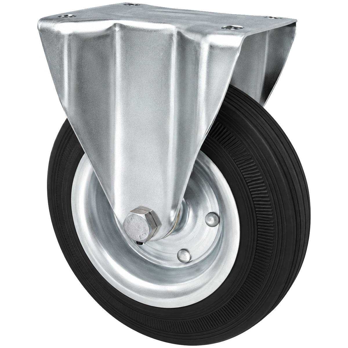 Metall-Gummiräder mit Platte Bockrolle Ø200 mm mit Platte Code: 63