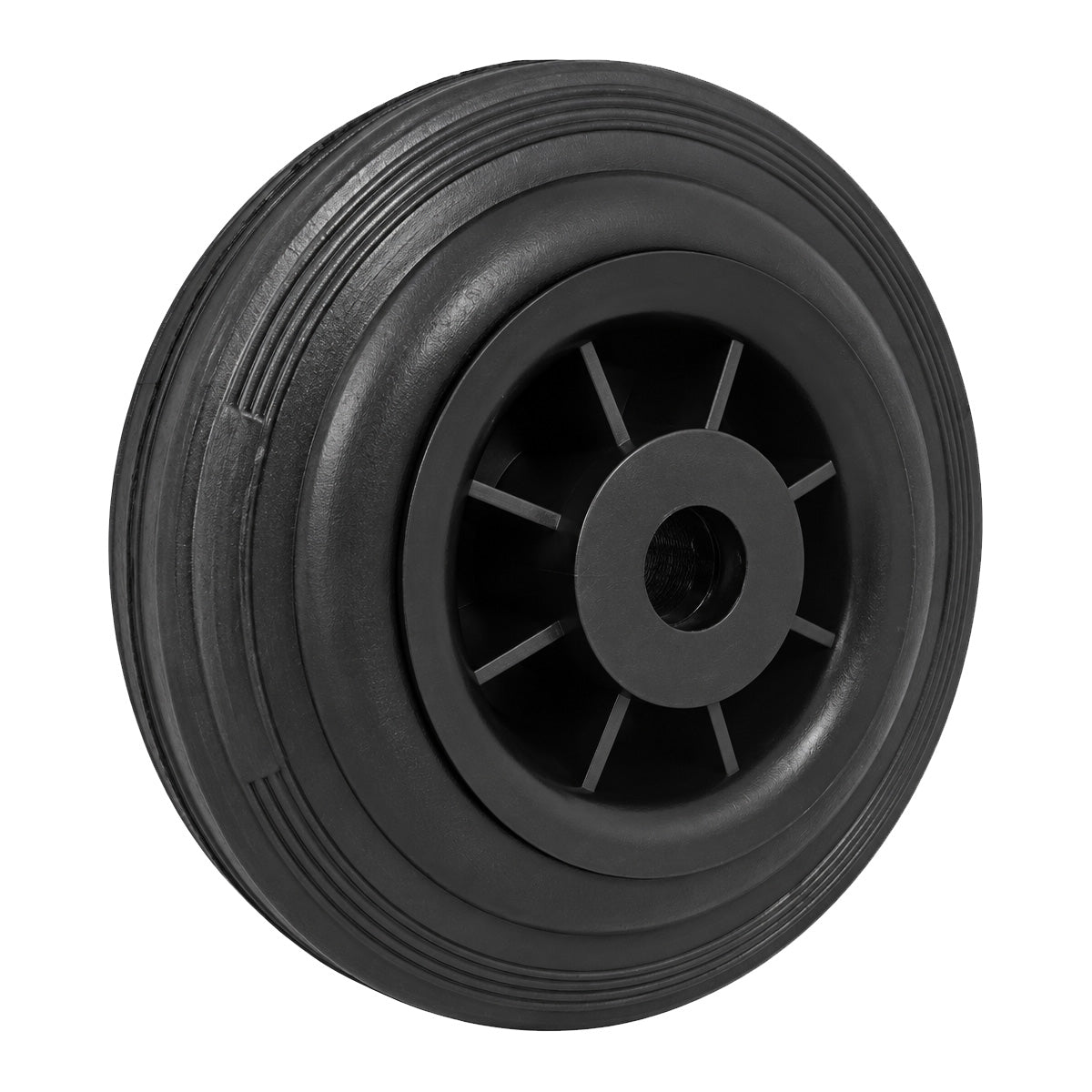 Vollgummi Rad Ø 125 mm mit Polypropylen-Felge Industrie Gummirad Code: 29T/15