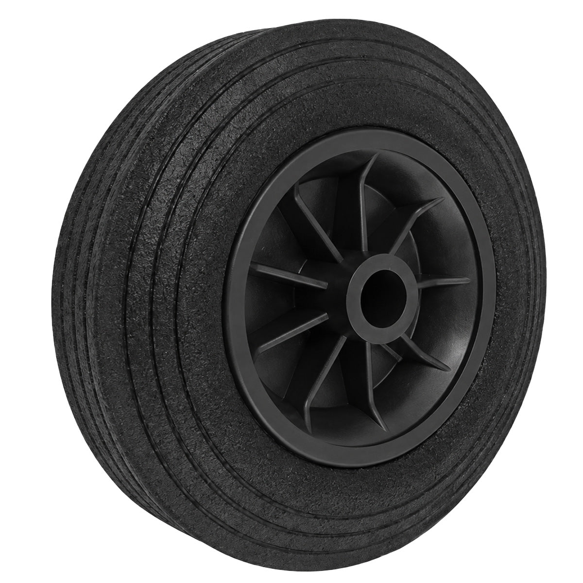 Vollgummi Rad Ø 200 mm mit Polypropylen-Felge Industrie Gummirad Code: 69TK