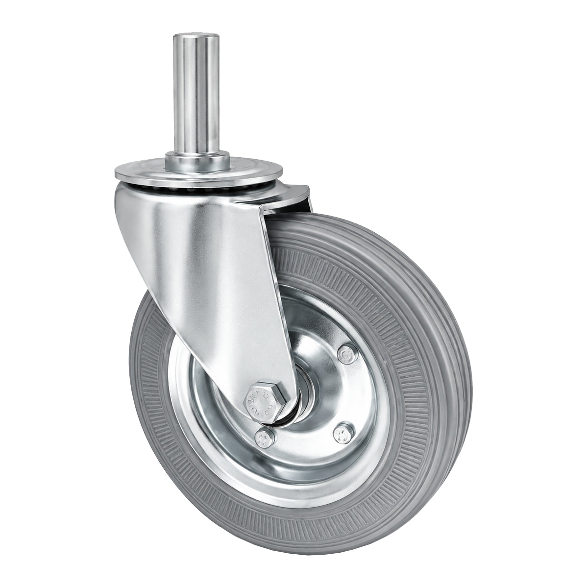 Metall-Gummiräder mit Befestigungsstift Lenkrollen  Ø180 mm Code: 54NS*25