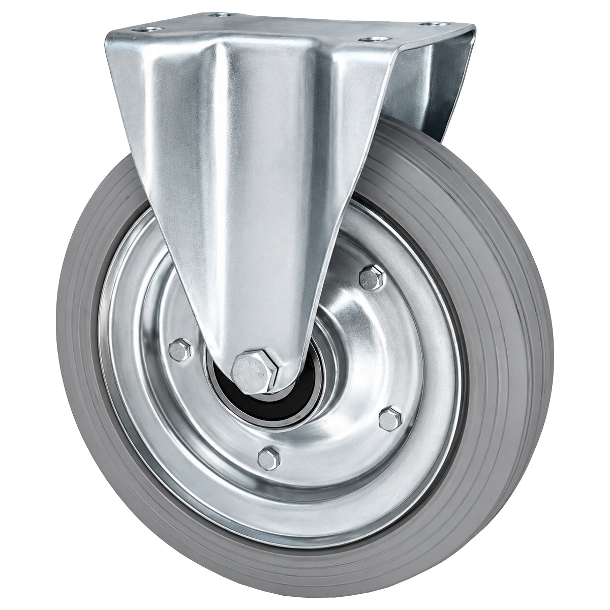 Metall-Gummiräder mit Platte Bockrolle Ø250 mm mit Platte Code: 93LS