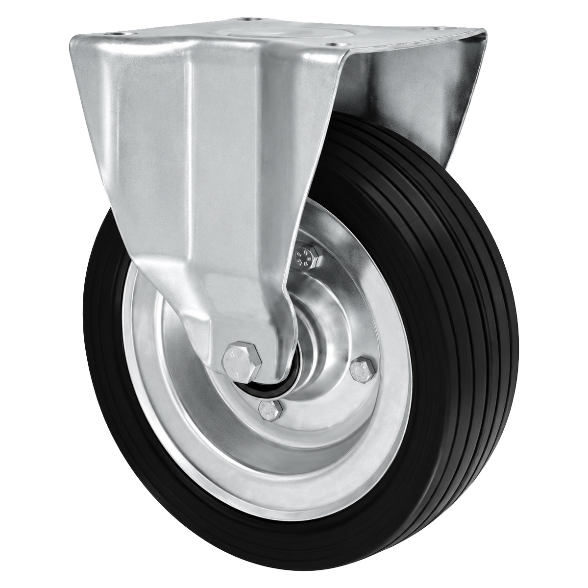 Metall-Gummiräder mit Platte Bockrolle Ø250 mm mit Platte Code: 93MNNL