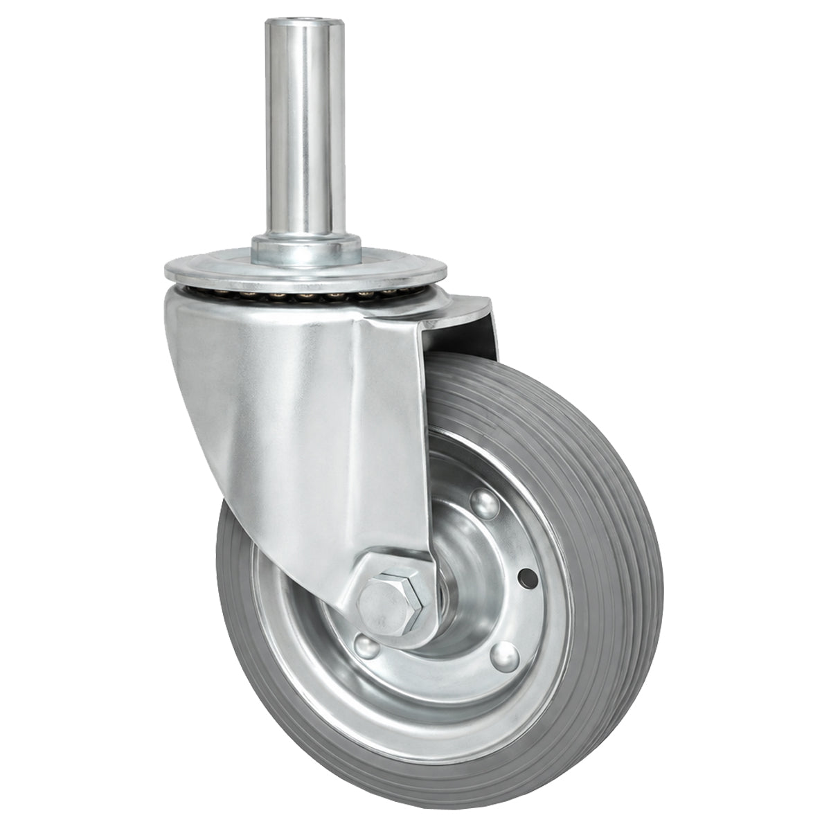 Metall-Gummiräder mit Befestigungsstift Lenkrollen Lenkrollen Ø140 mm Code: 34S*25