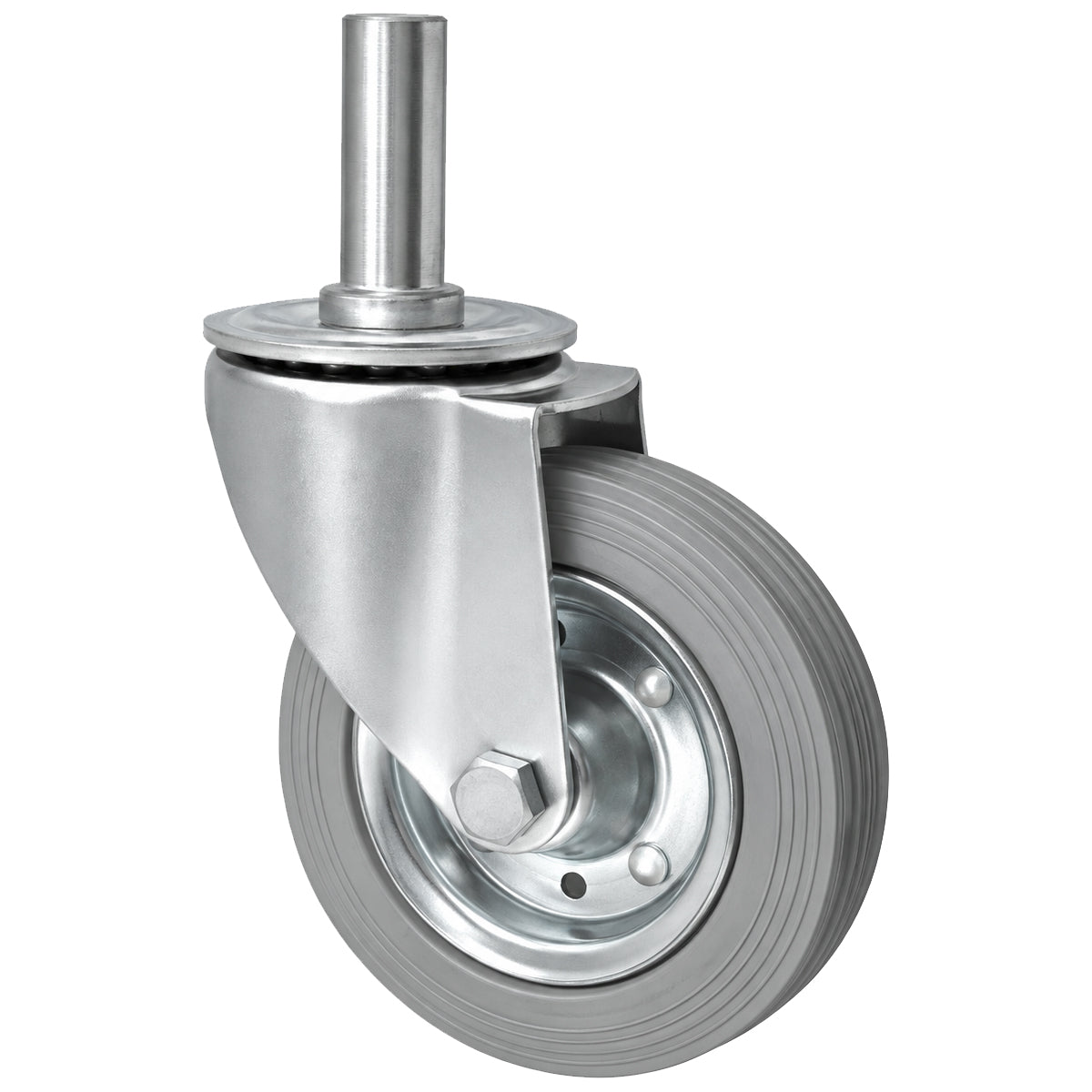 Metall-Gummiräder mit Befestigungsstift Lenkrollen Lenkrollen Ø160 mm Code: 44S*27